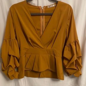 Mustard Blouse- Size M